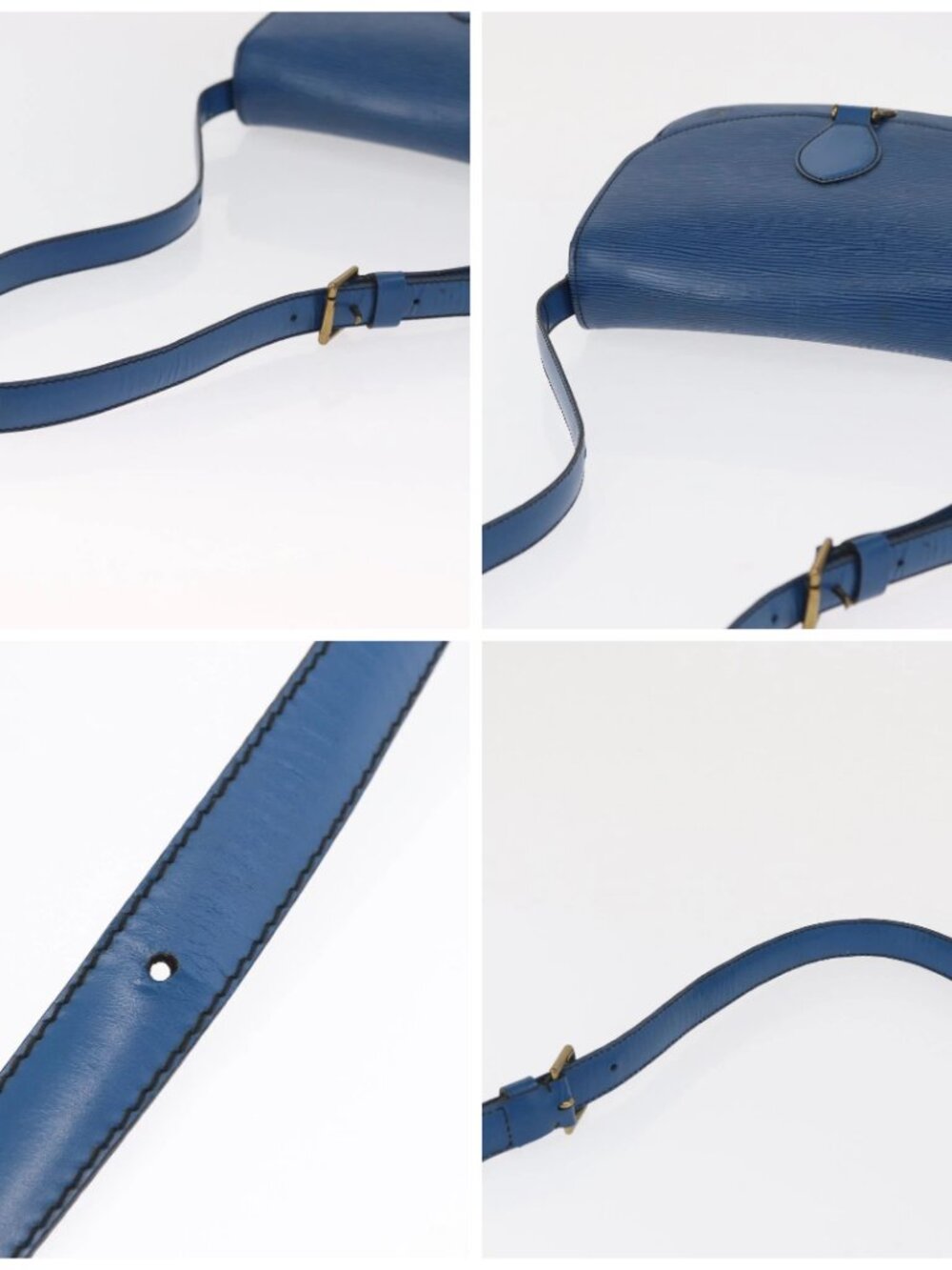 LOUIS VUITTON Epi Saint Cloud GM Shoulder Bag Toledo Blue M52195 LV Auth 163371 - Picture 16 of 16